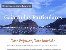 Tablet Screenshot of gaiaaulasparticulares.com